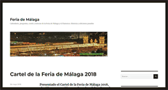 Desktop Screenshot of feria-de-malaga.es